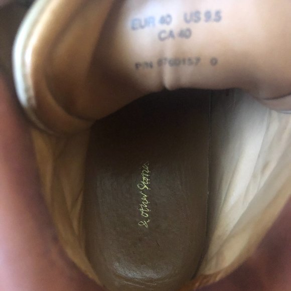 & Other Stories lace-up hiking boots in beige sold out size 8.5 - Picture 3 of 10